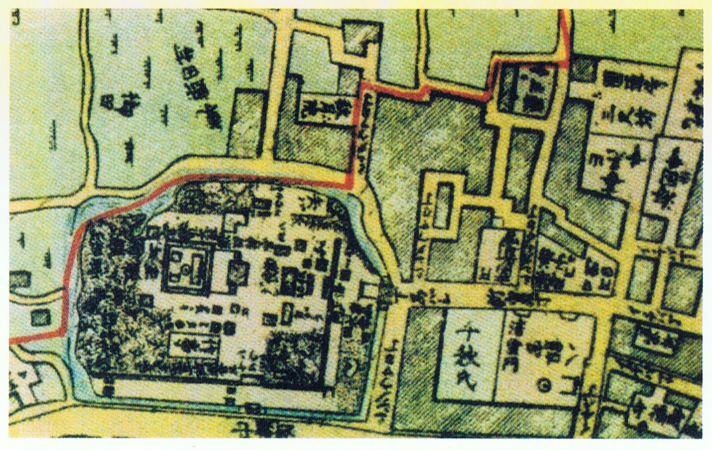 秋月院熱田所在当時地図